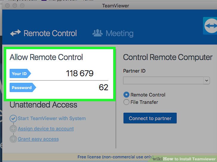 How to teamviewer into a windows from mac computer